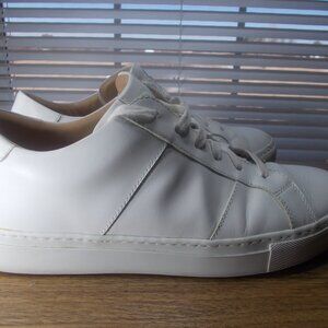 GREATS Brooklyn White Leather Men's 8.5 Shoes Gum Soles Made In Italy